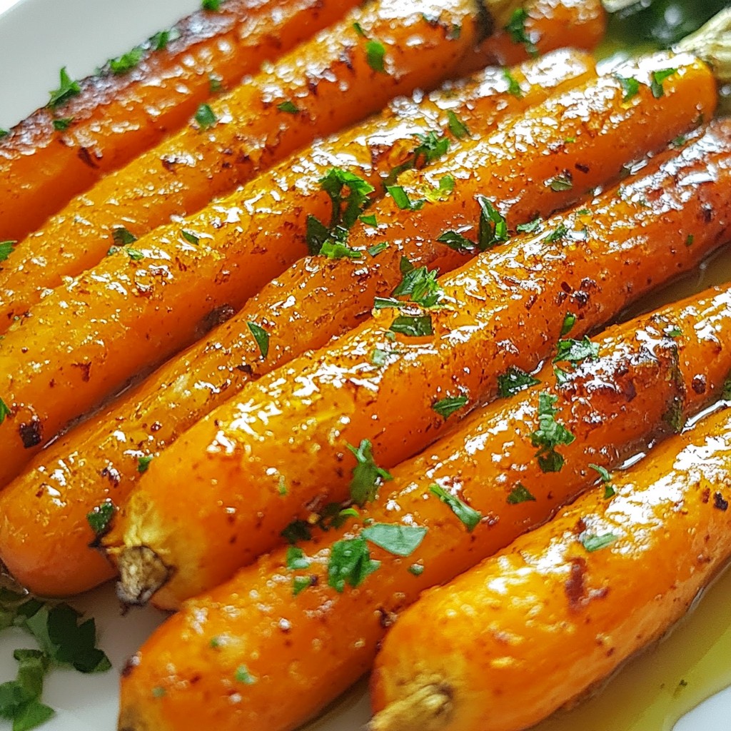 Honey Garlic Roasted Carrots Irresistibly Flavorful Dish