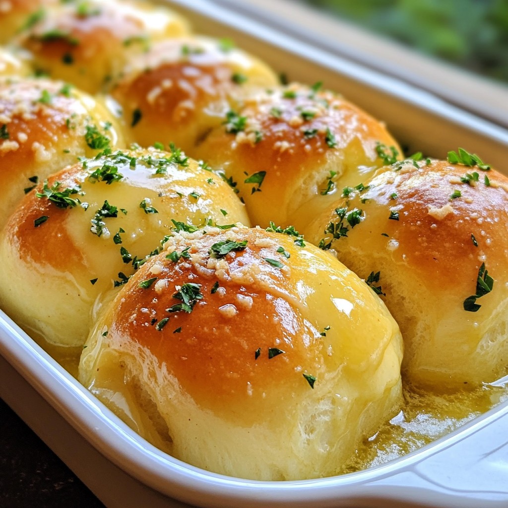 Garlic Parmesan Dinner Rolls Irresistible and Soft