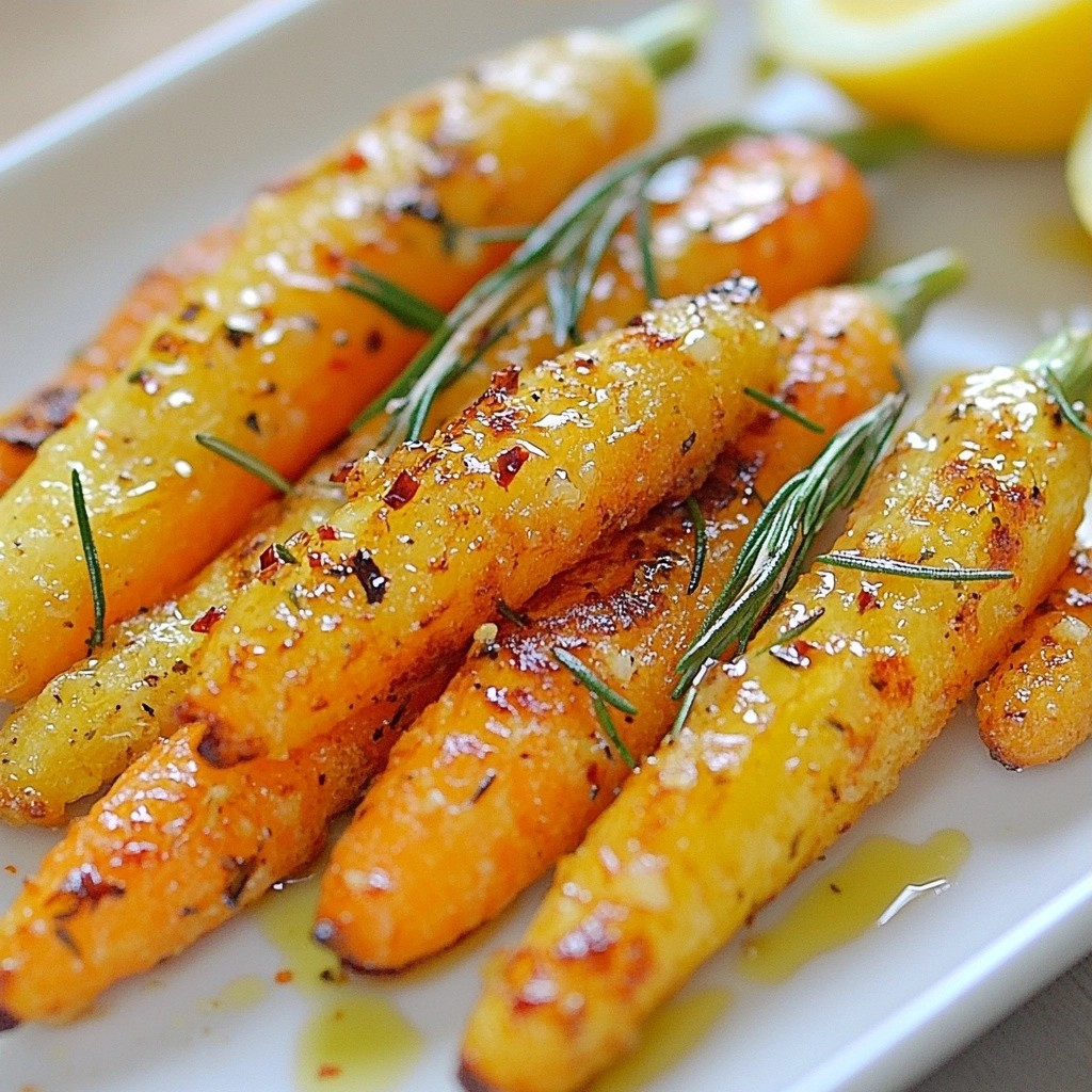 Crispy air-fried Rosemary Garlic Baby Carrots Delight