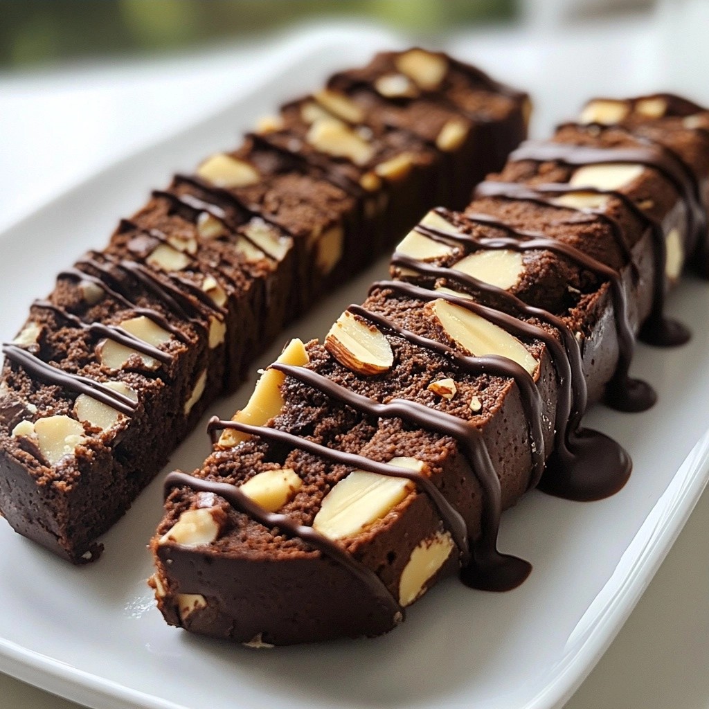 Decadent air fryer Chocolate Almond Biscotti Recipe