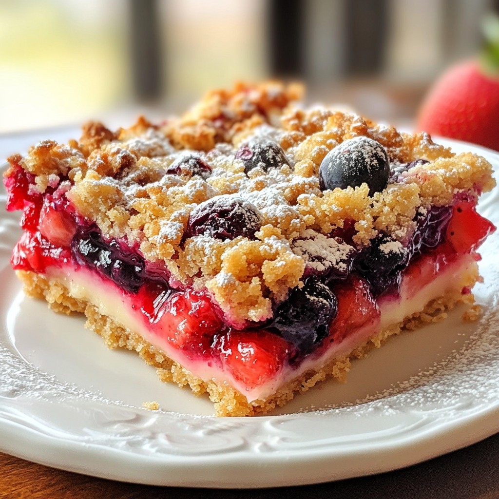 Triple Berry Crumble Bars Delightful and Easy Recipe