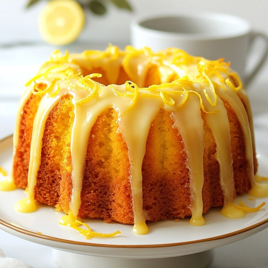 Air Fryer Lemon Drizzle Cake Easy and Quick Recipe