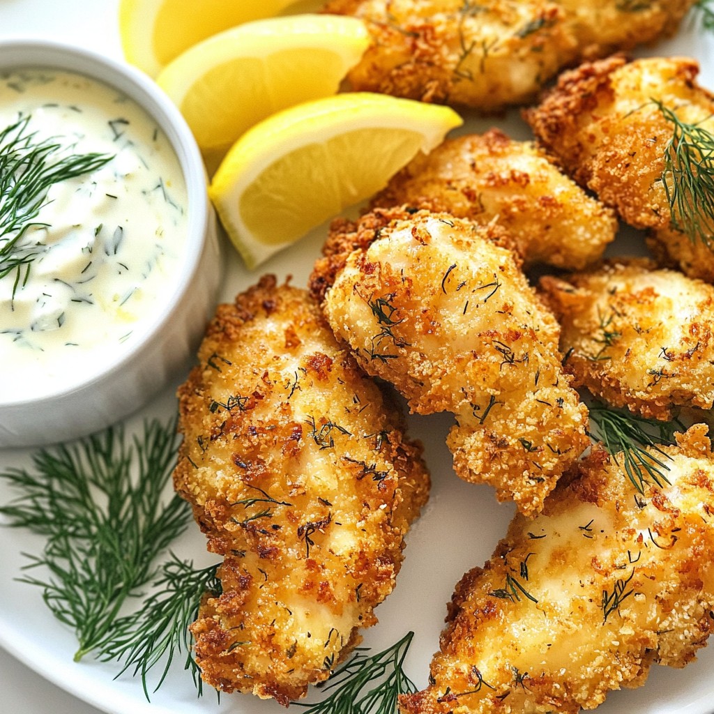 Crispy Air Fryer Lemon Dill Chicken Tenders Recipe