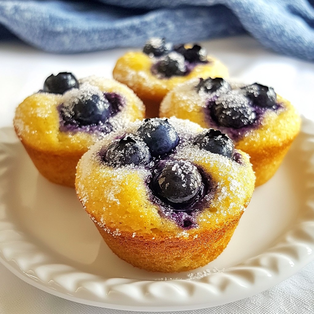 Fluffy Air Fryer Blueberry Muffin Cakes Easy Recipe