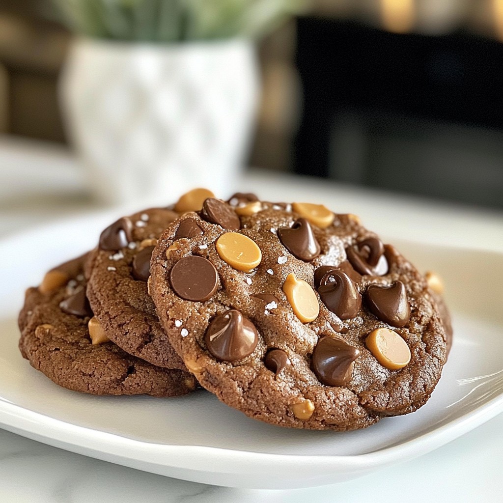 Gooey Air Fryer Chocolate Peanut Butter Cookies Treat