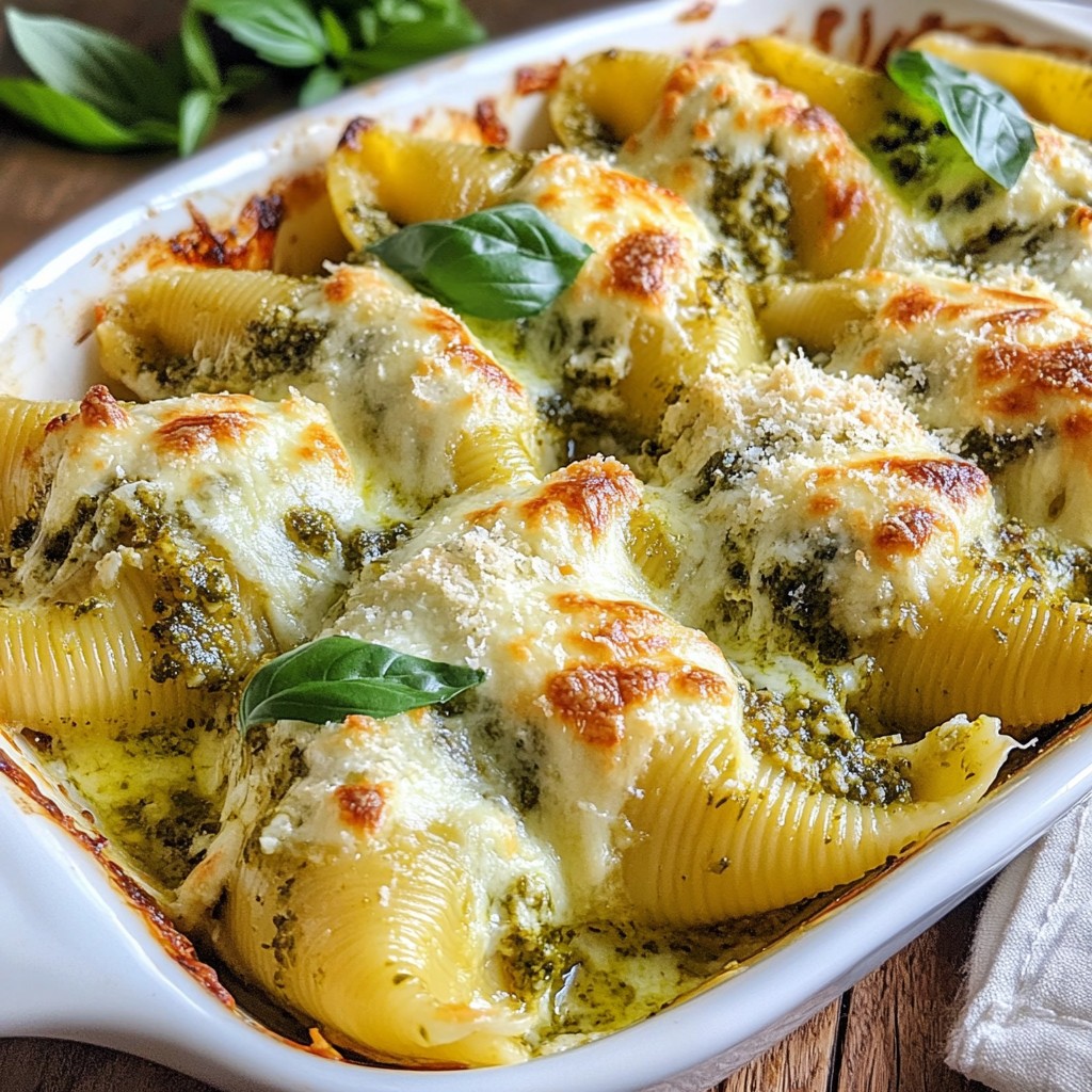 Chicken Pesto Stuffed Shells Delightful Dinner Recipe