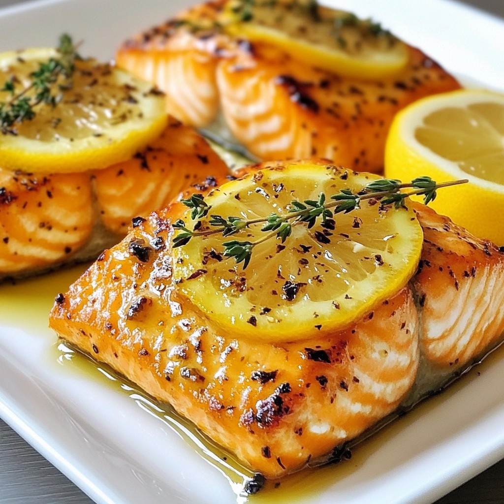 Juicy Air Fryer Lemon Thyme Salmon Fillets Delight