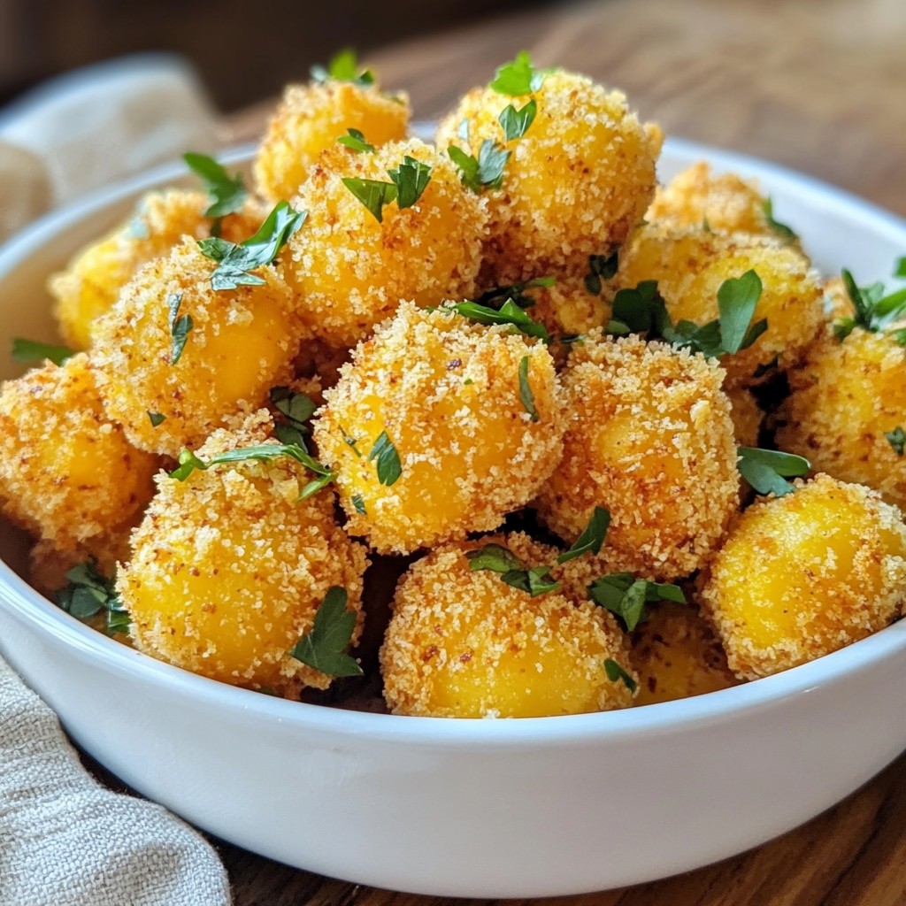 Crispy air-fried Harissa Chickpea Poppers Delight