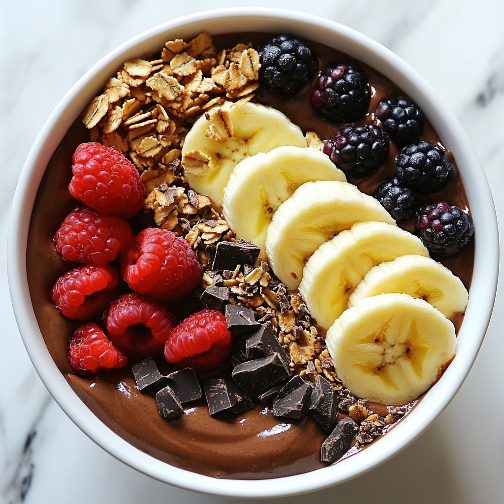 Peanut Butter Chocolate Smoothie Bowl Energizing Recipe