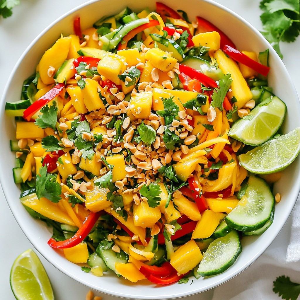 Spicy Thai Mango Salad Vibrant and Flavorful Delight