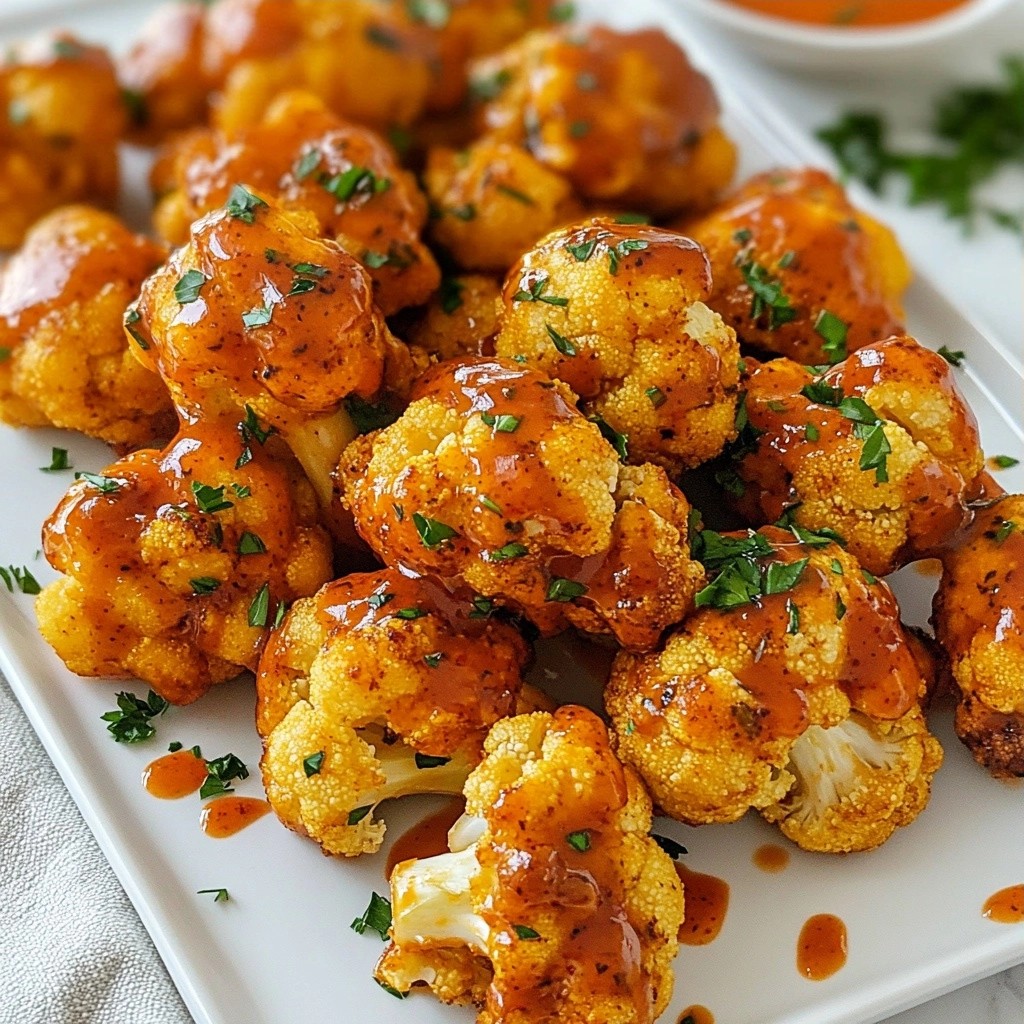 Crunchy Air-Fried Cauliflower Buffalo Wings Recipe