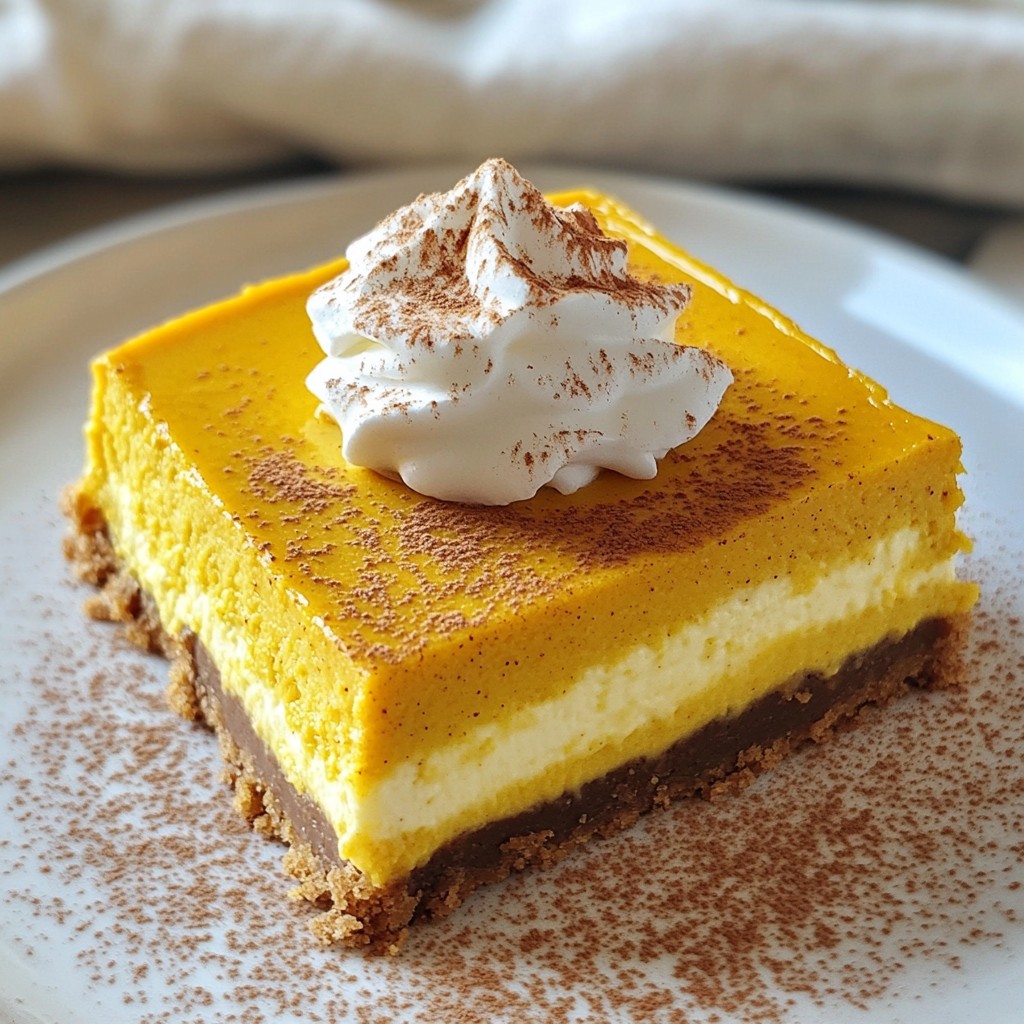Pumpkin Spice Cheesecake Bars Easy and Delicious Treat