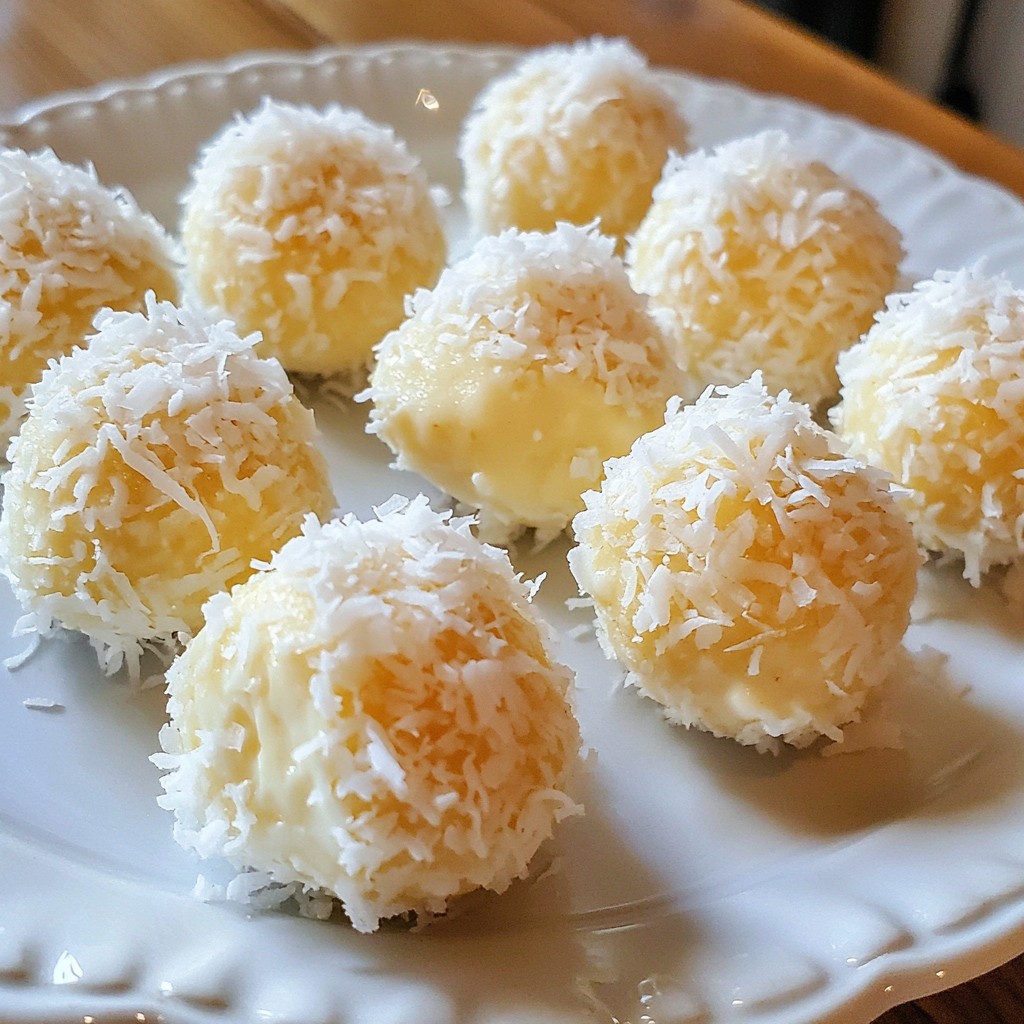 Coconut Snowball Truffles Simple and Delicious Treat
