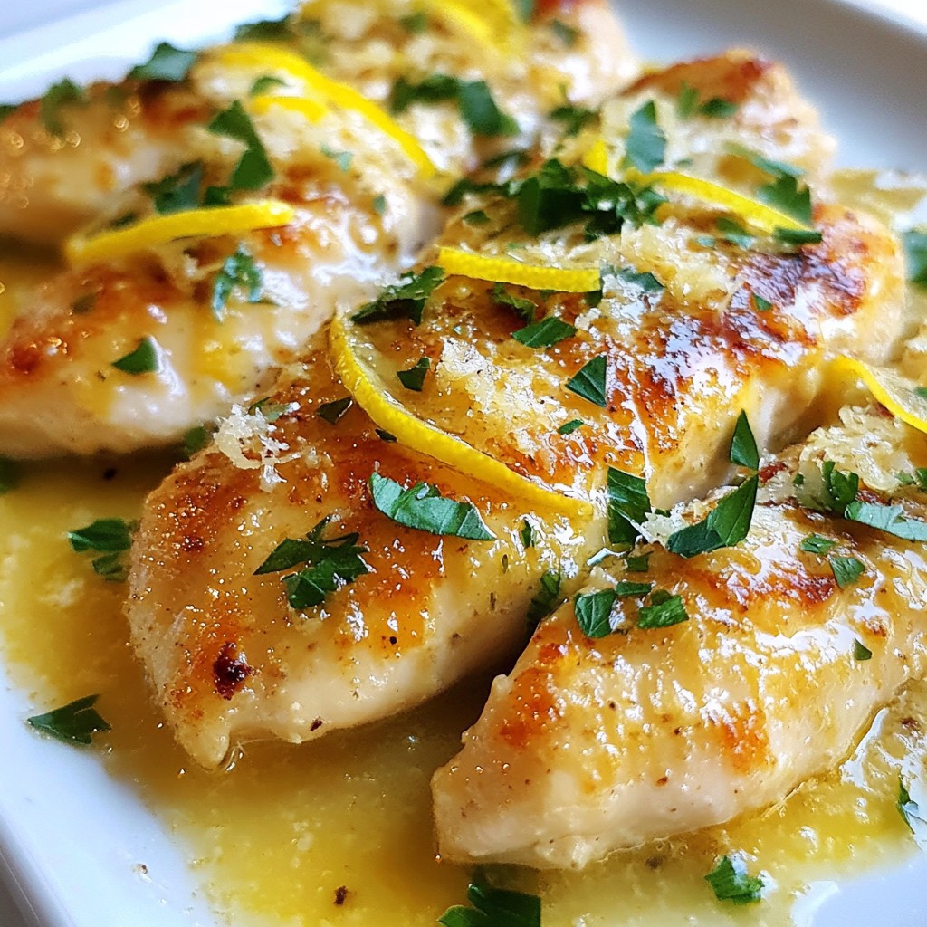 Creamy Lemon Parmesan Chicken Flavorful and Easy Recipe