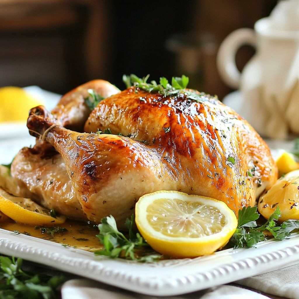 Lemon Herb Roasted Chicken Tasty and Simple Recipe