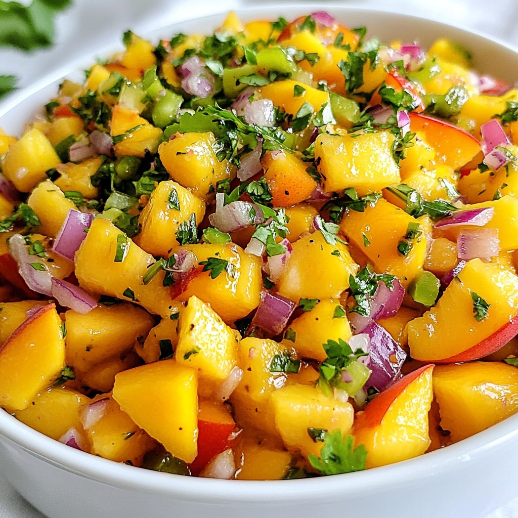 Peach Mango Salsa Fresh and Flavorful Delight