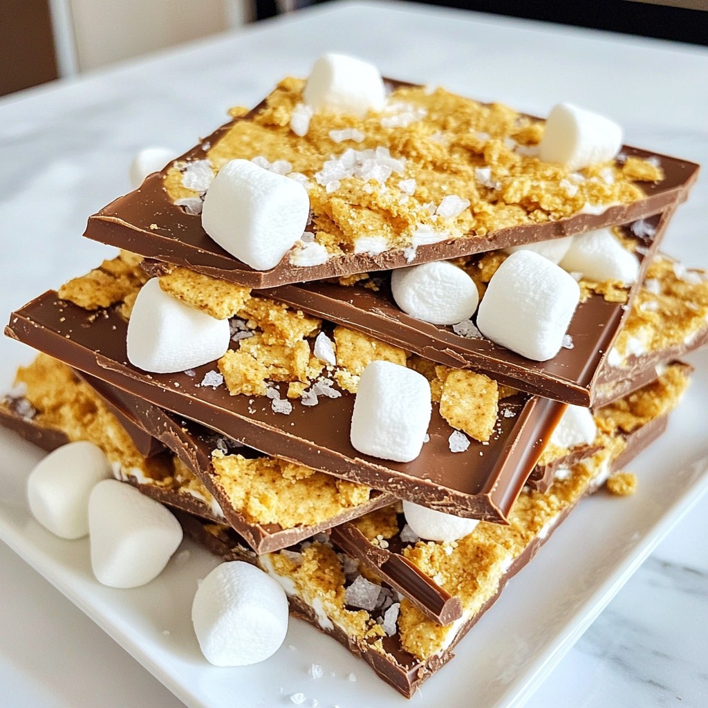 S’mores Chocolate Bark Delightful Sweet Treat Recipe