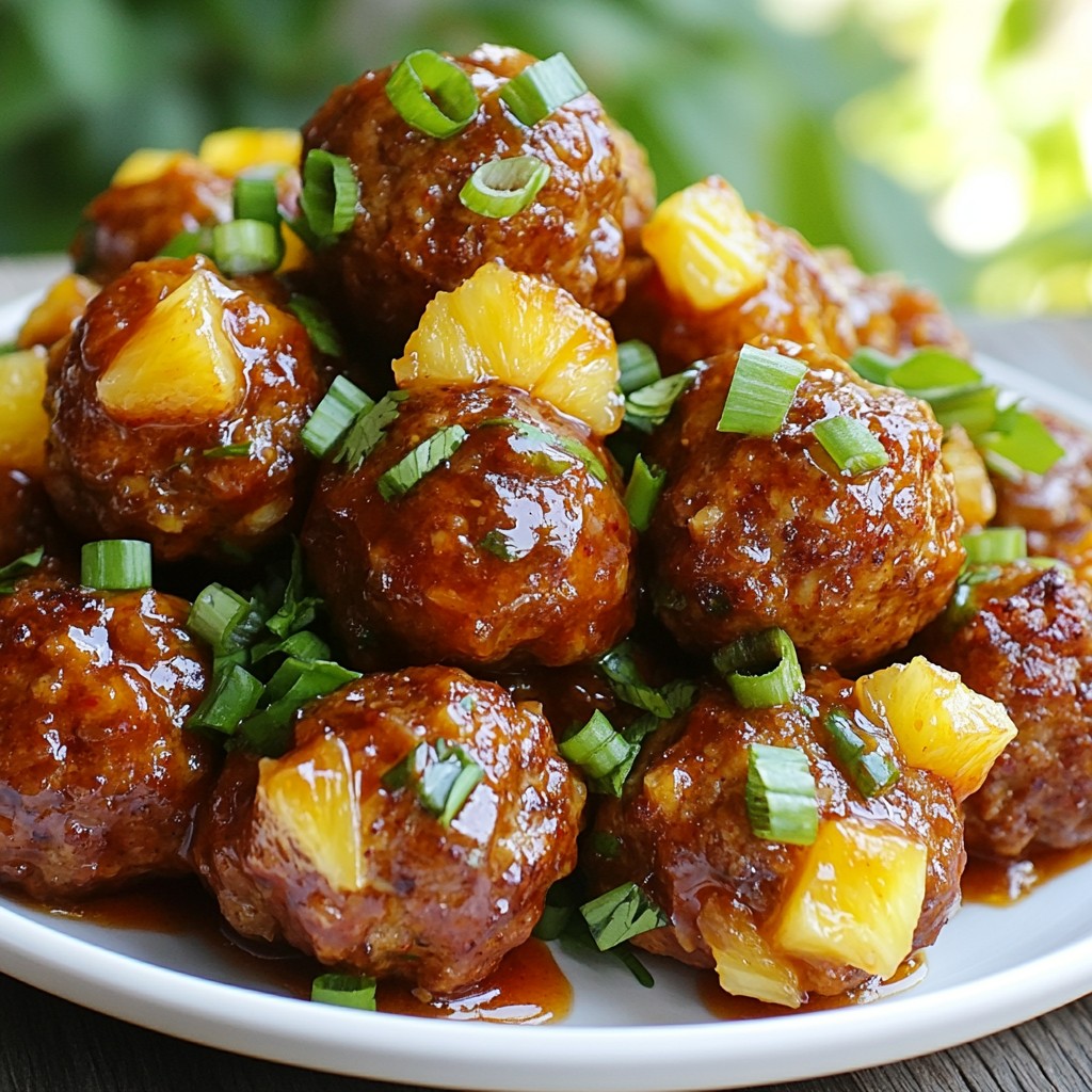 Sweet Chili Pineapple Meatballs Tasty and Easy Recipe