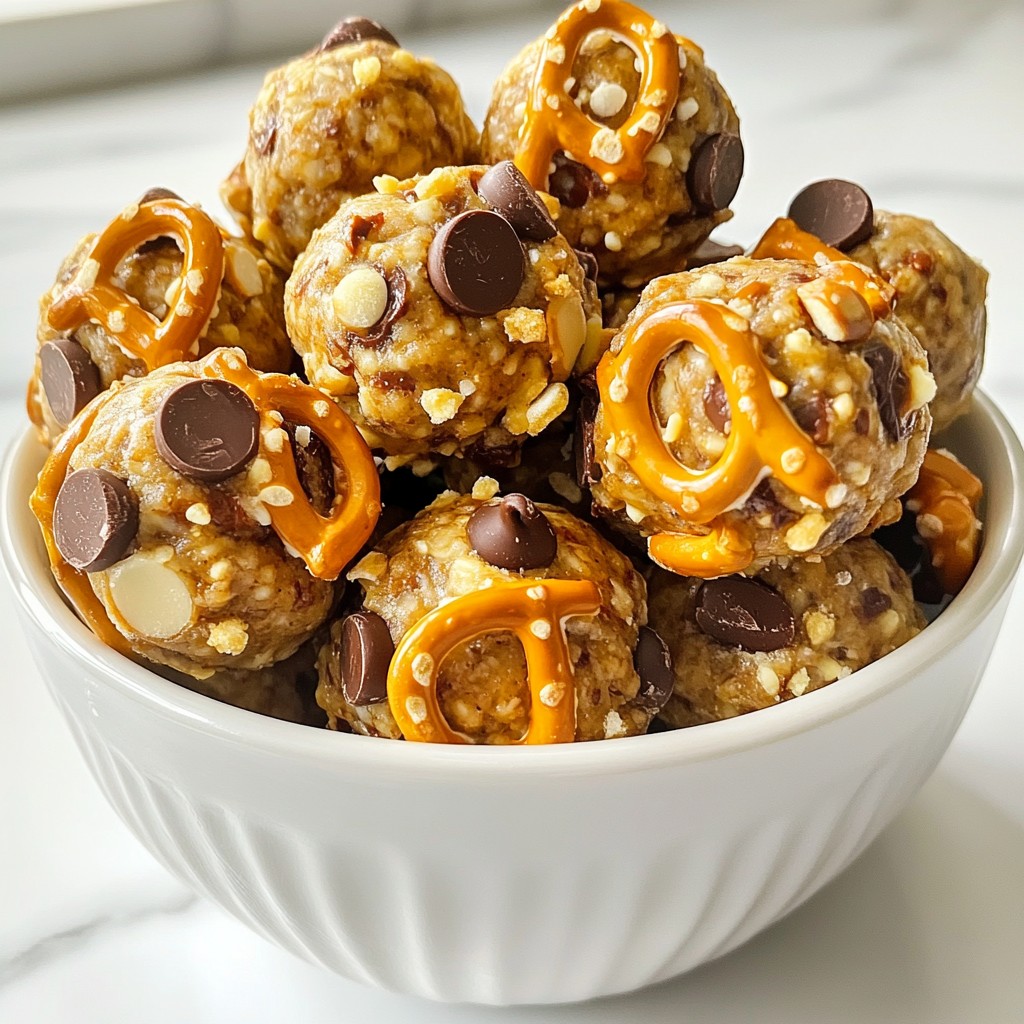 Peanut Butter Pretzel Energy Balls Healthy Snack Boost
