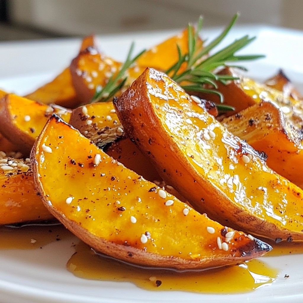 Maple Glazed Sweet Potato Wedges Flavorful Side Dish