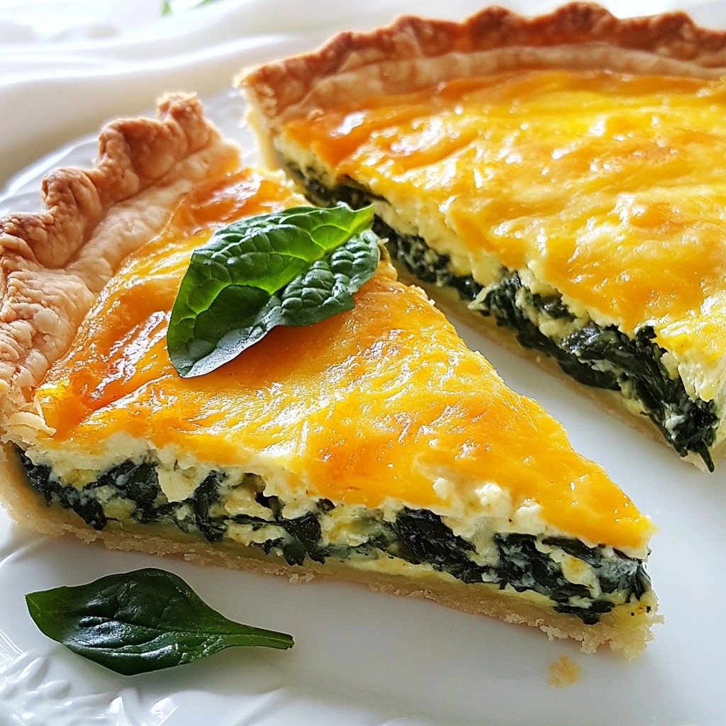 Fluffy Air Fryer Spinach and Cheddar Quiche Delight