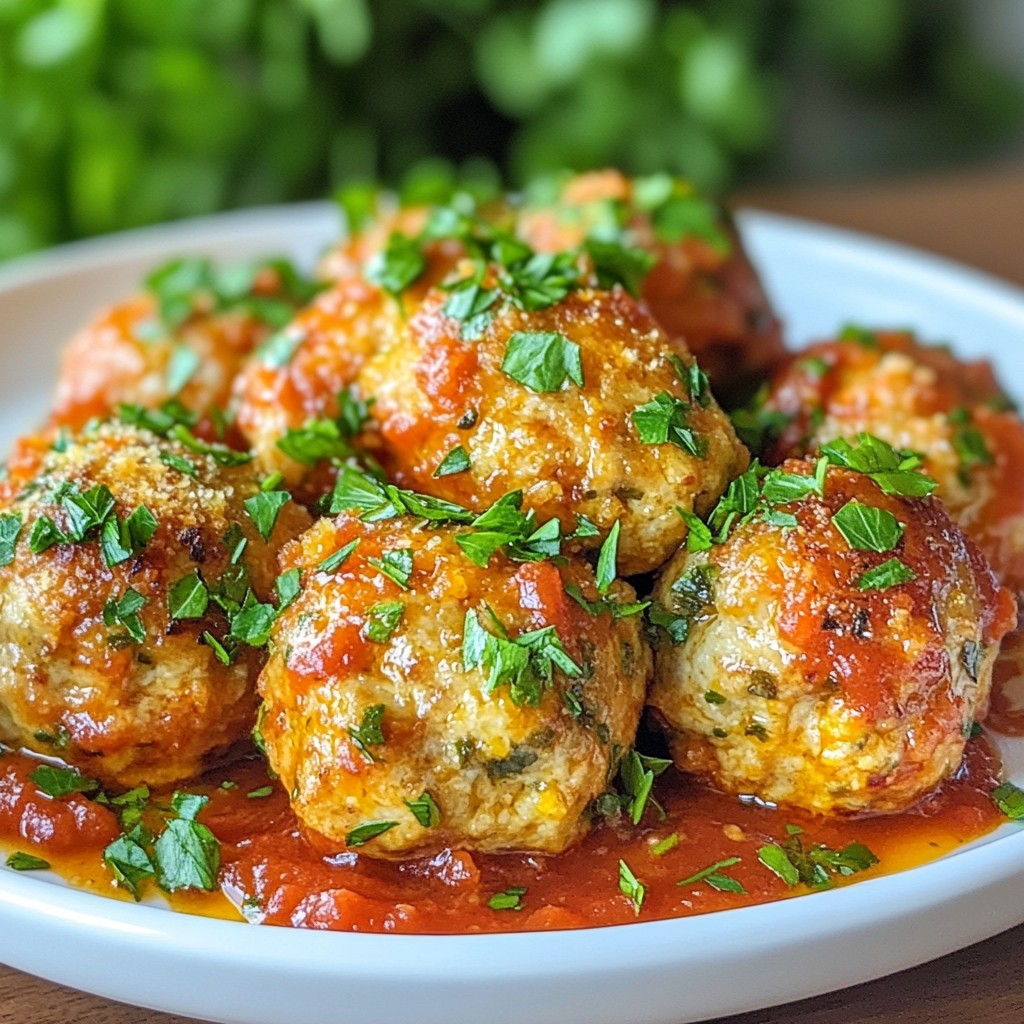 Baked Garlic Parmesan Turkey Meatballs Tasty Recipe