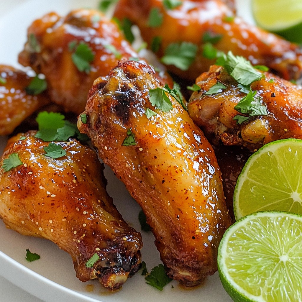 Spicy Honey Lime Chicken Wings Flavorful Game Day Dish