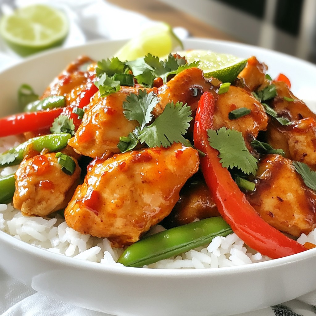 Savory Sweet Thai Chili Chicken Quick and Easy Recipe