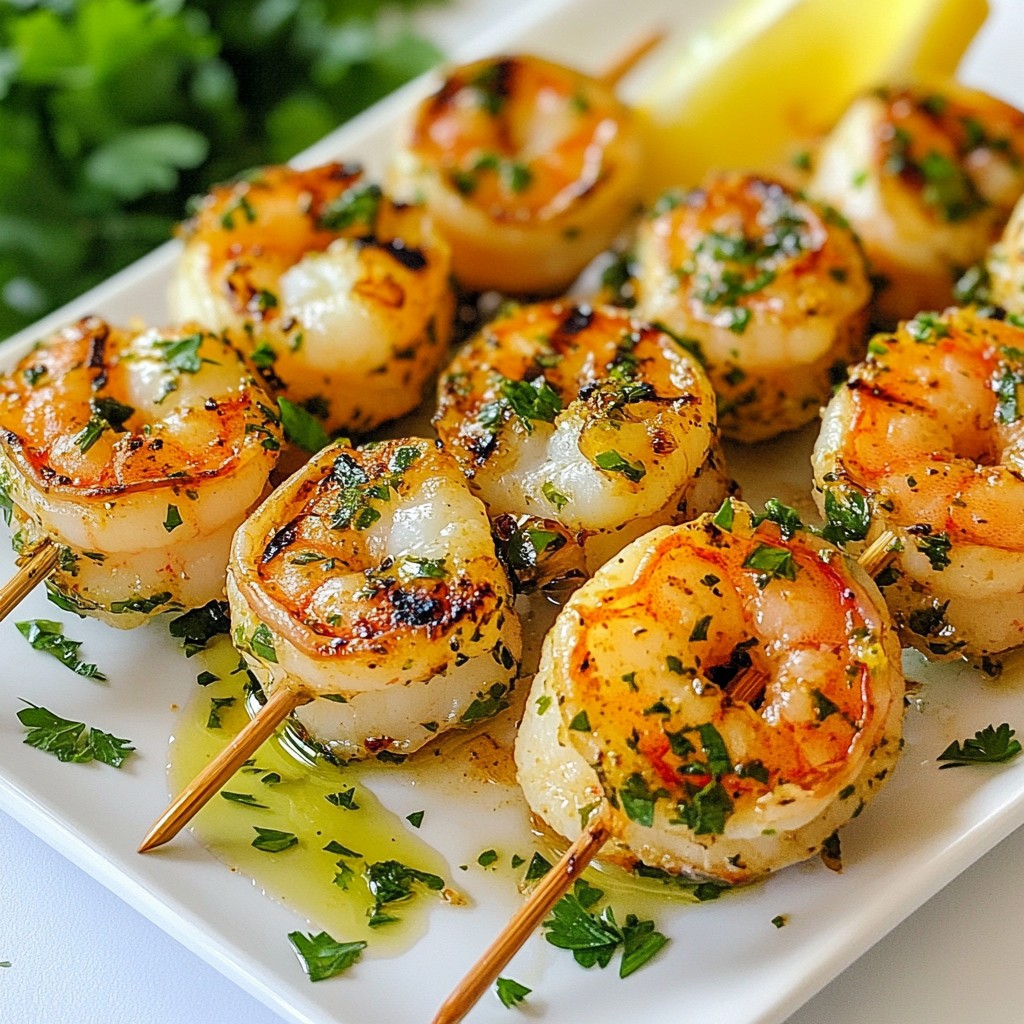 Garlic Herb Grilled Shrimp Juicy and Flavorful Dish