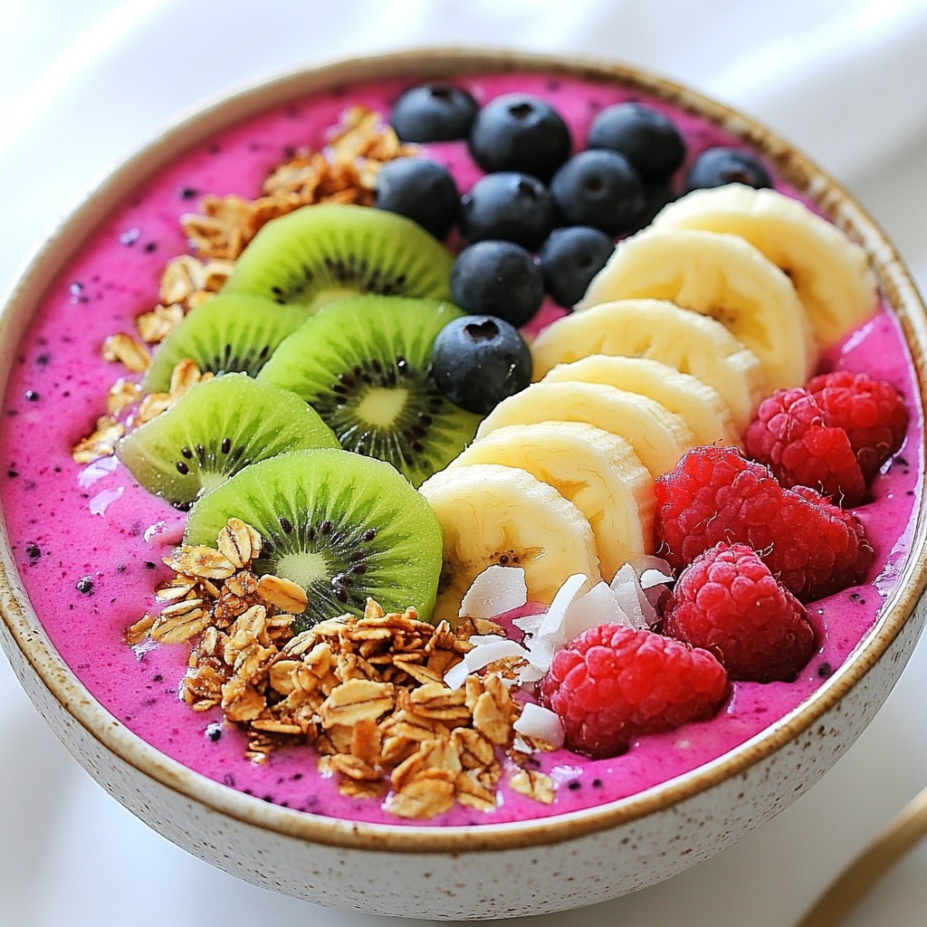 Dragon Fruit Smoothie Bowl Energizing and Simple Recipe
