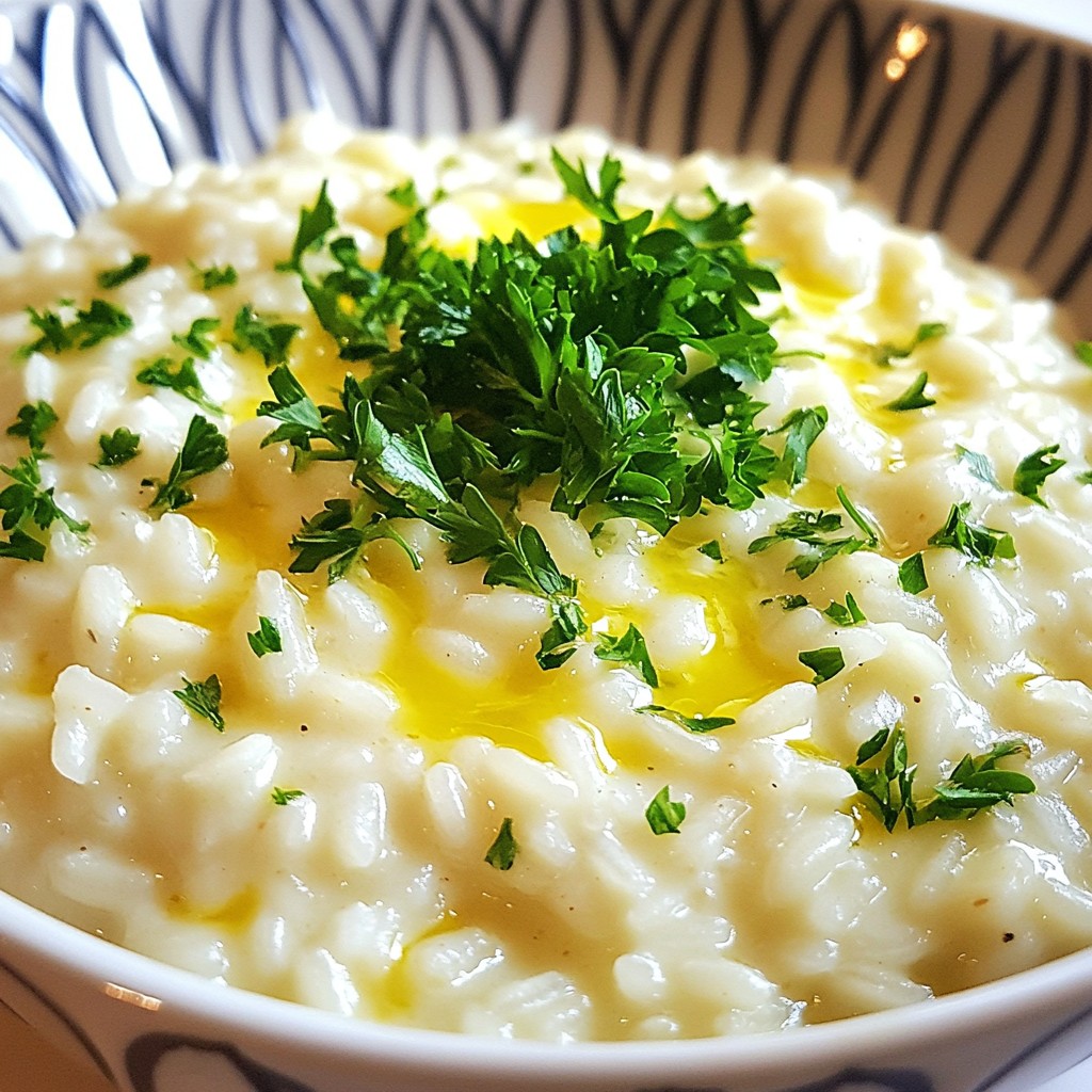 Garlic Parmesan Risotto Creamy Comfort Food Delight