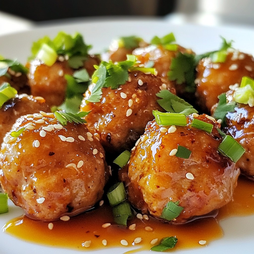 Firecracker Chicken Meatballs Flavorful and Easy Dish