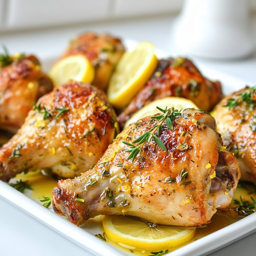 Juicy Air Fryer Lemon Herb Chicken Legs Recipe