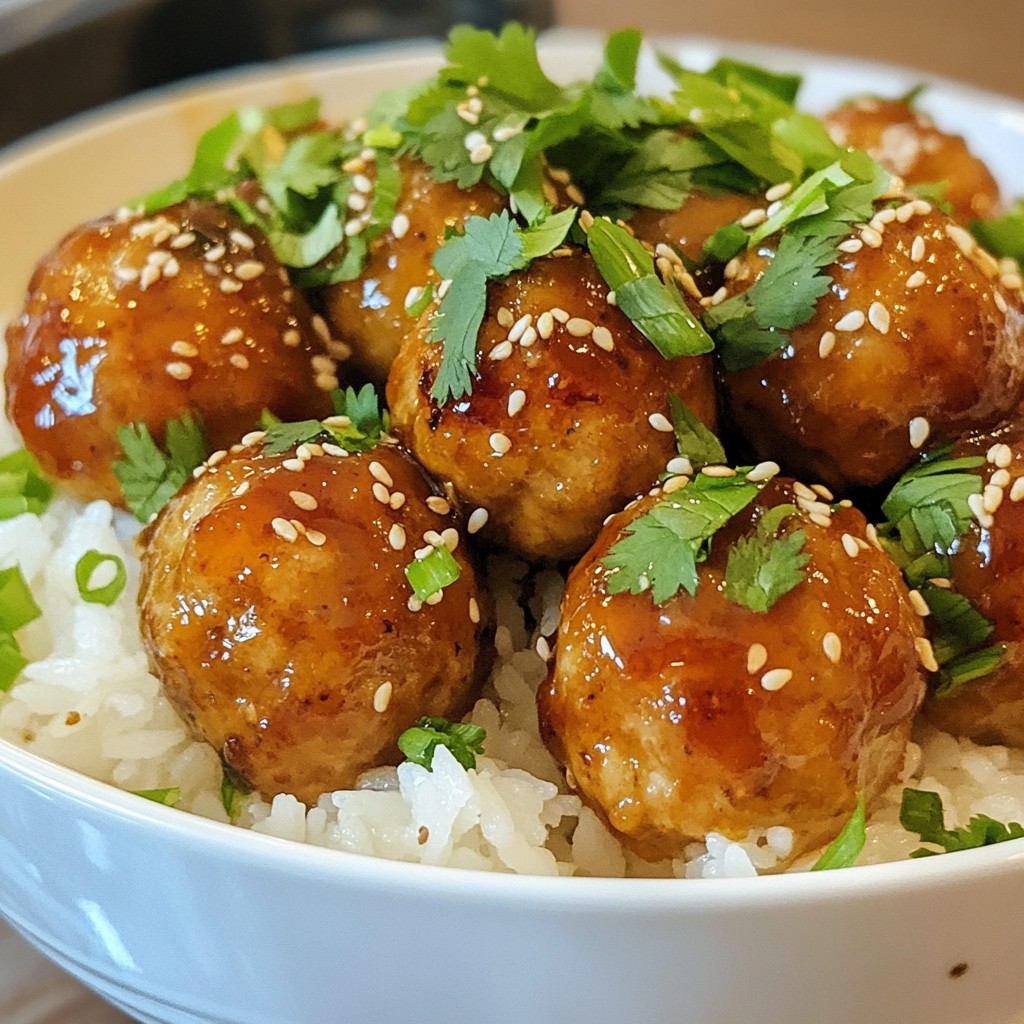 Teriyaki Chicken Meatballs Easy and Flavorful Recipe