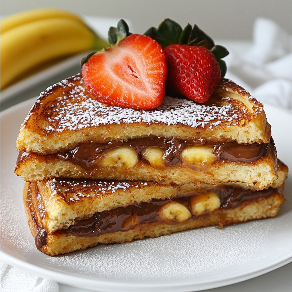 Gooey Air Fryer Nutella Stuffed French Toast Delight
