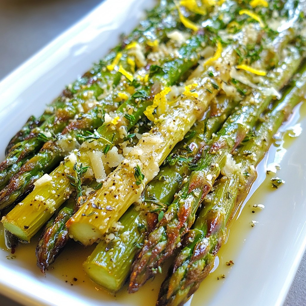 Parmesan Herb Roasted Asparagus Simple and Flavorful