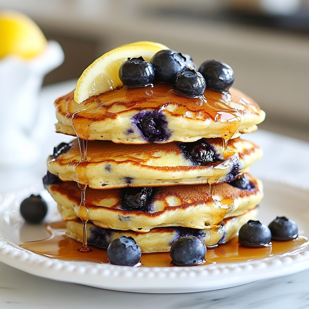 Blueberry Lemon Ricotta Pancakes Flavorful Weekend Treat