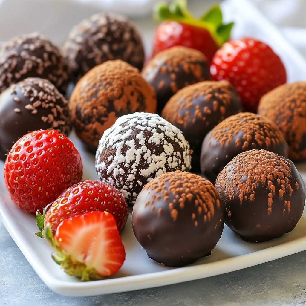 Chocolate Covered Strawberry Truffles Delightful Treat