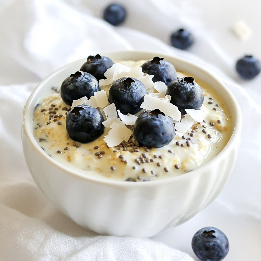 Blueberry Coconut Overnight Oats Simple and Tasty