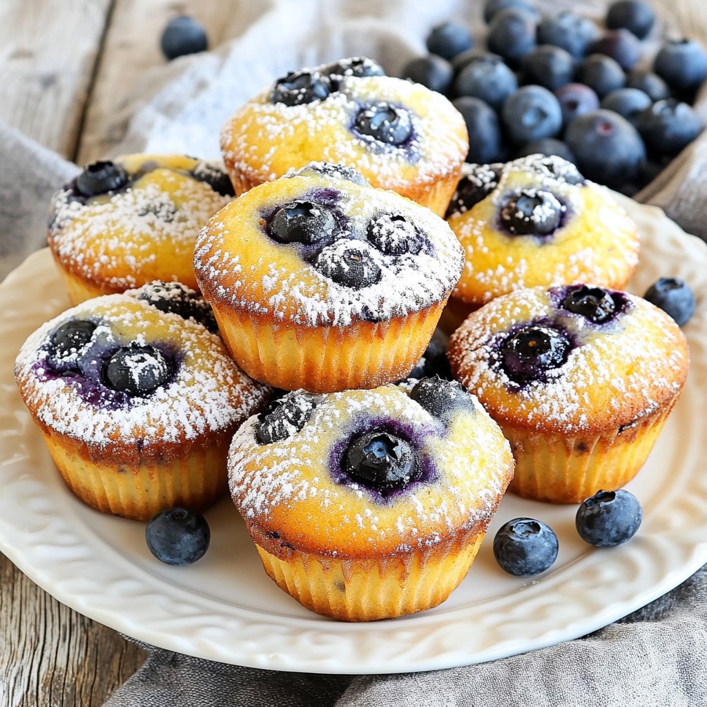 Fluffy Air Fryer Blueberry Muffin Cakes Delight