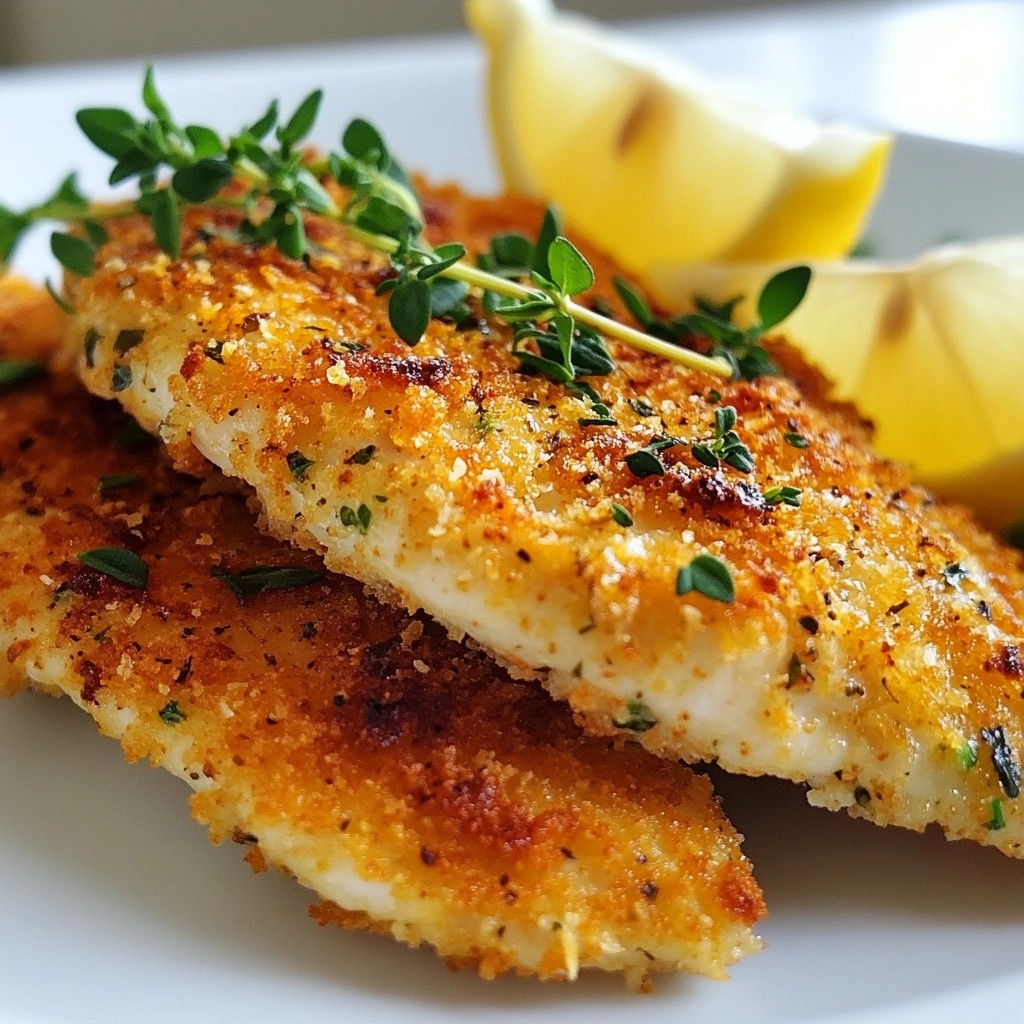 Savory Air Fryer Herb-Crusted Chicken Cutlets Delight