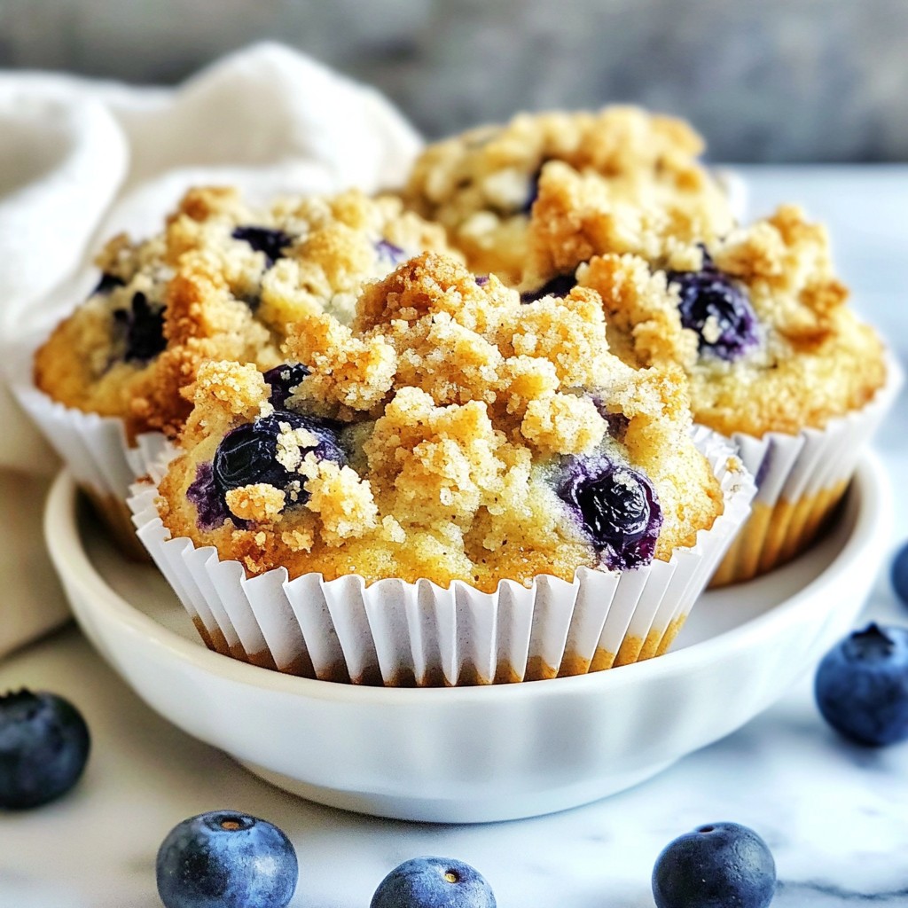 Blueberry Crumble Muffins Flavorful Breakfast Treat