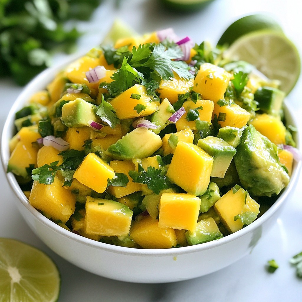 Mango Avocado Salsa Fresh and Flavorful Delight