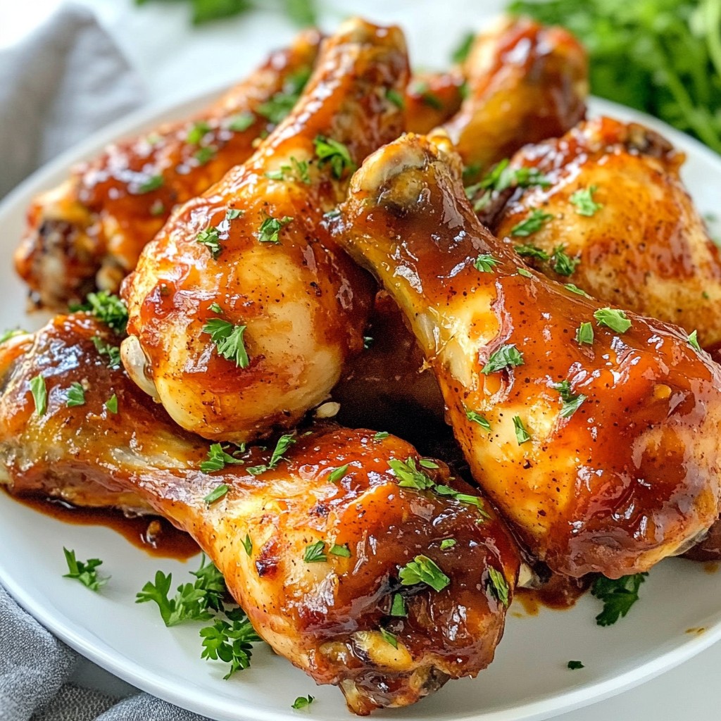 Juicy Air Fryer BBQ Chicken Drumsticks Recipe Delight