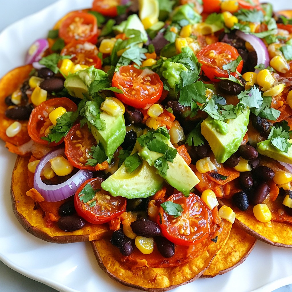 Vegan Sweet Potato Nachos Flavorful and Easy Recipe