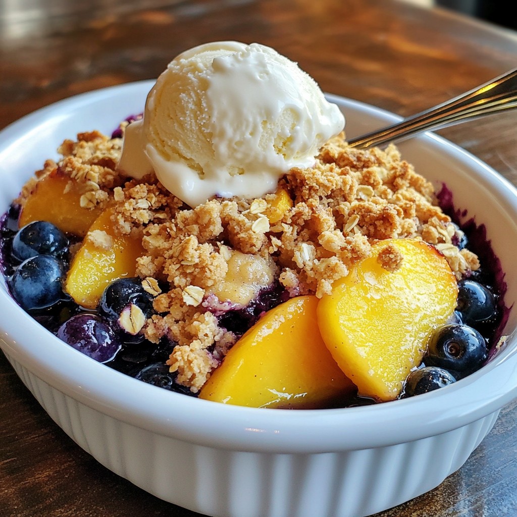 Blueberry Peach Crisp Irresistible Dessert Recipe