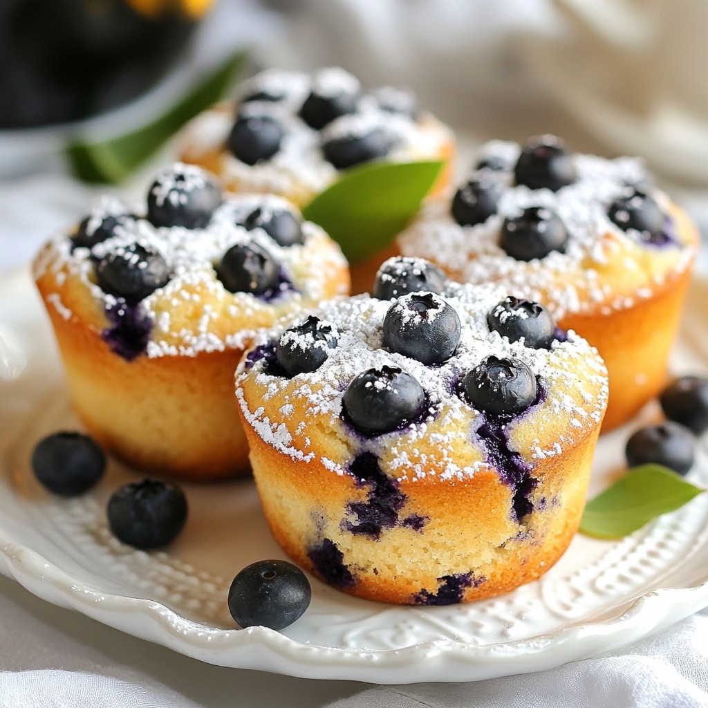 Fluffy Air Fryer Blueberry Muffin Cakes Recipe