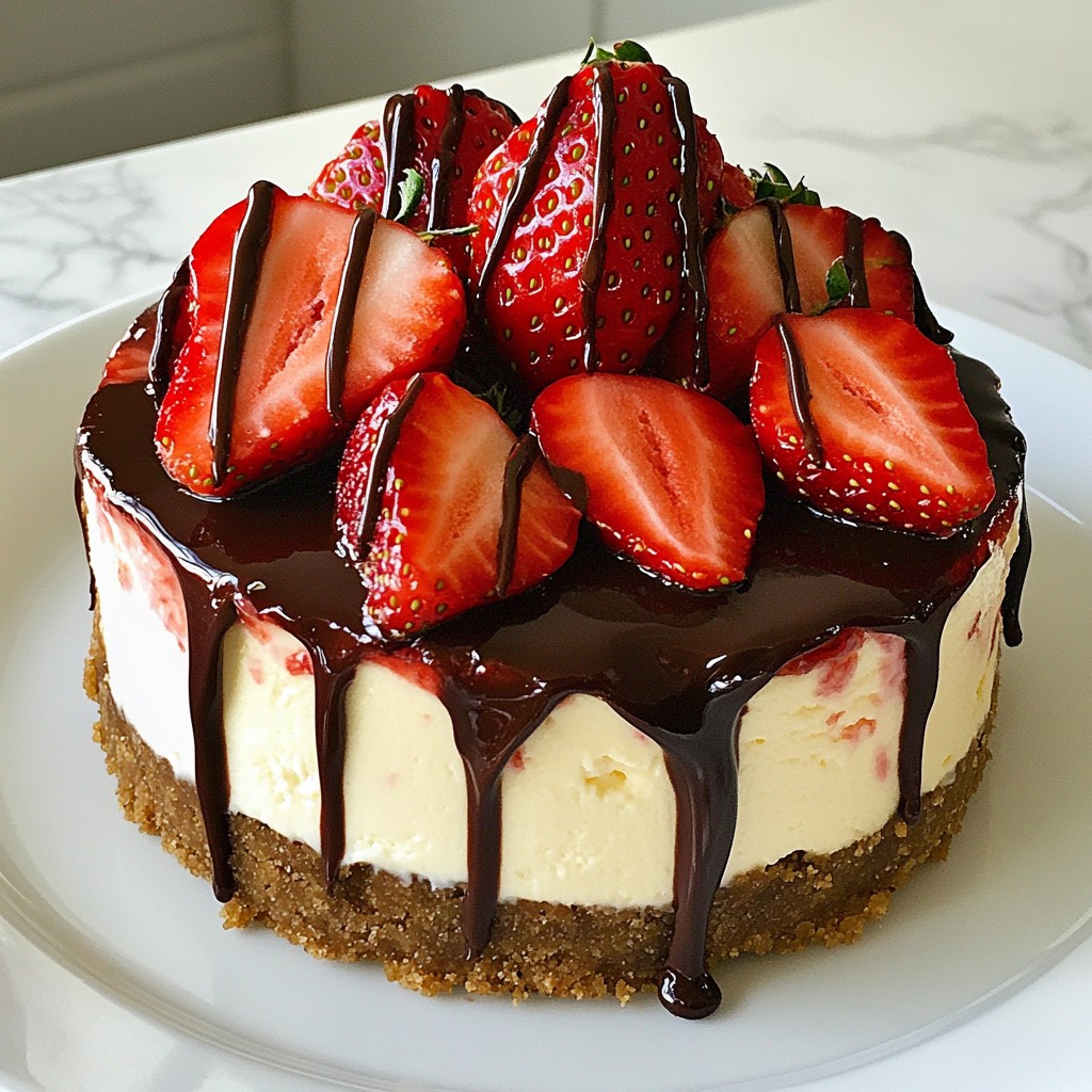 Chocolate Covered Strawberry Cheesecake Delightful Recipe
