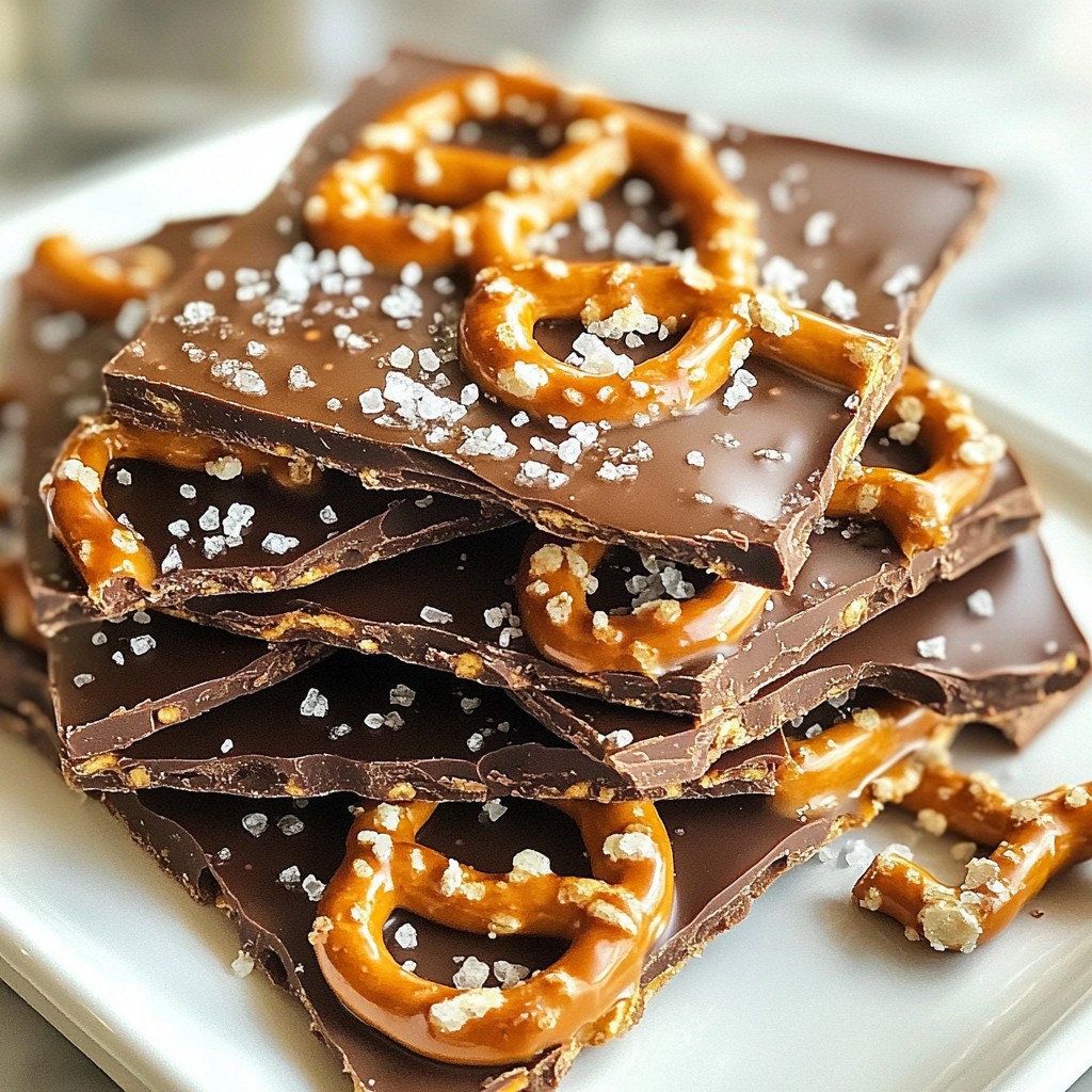 Irresistible Caramel Pretzel Chocolate Bark Recipe