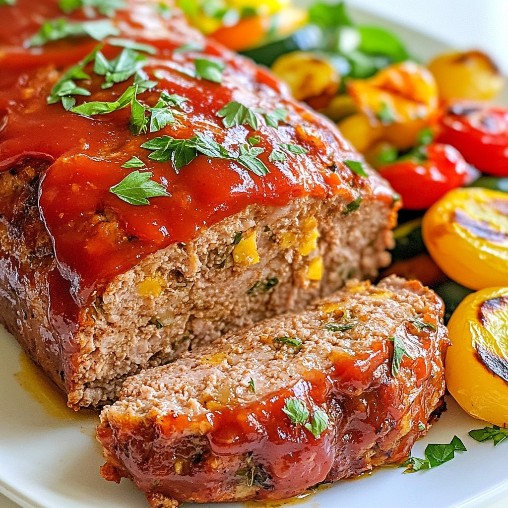Garlic Herb Turkey Meatloaf Flavorful Dinner Recipe
